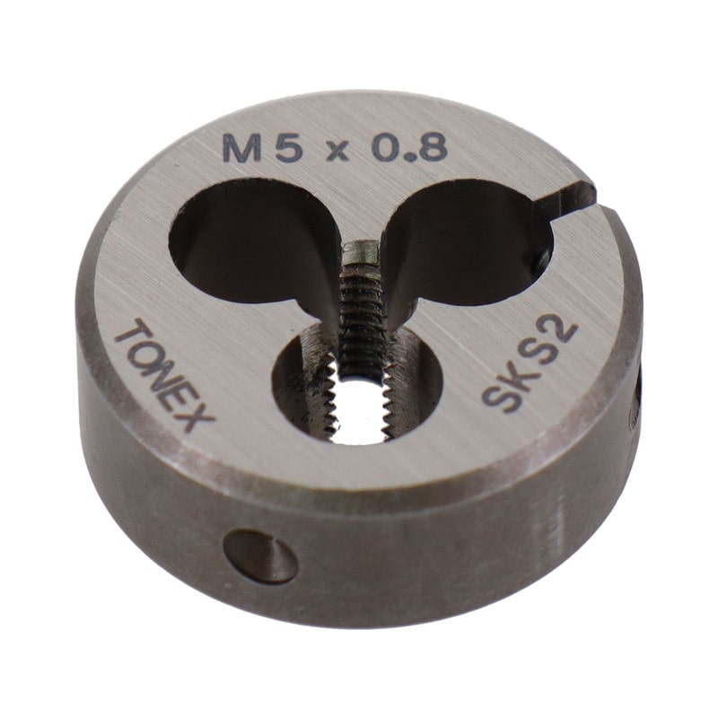 三共コーポレーション 420062 ねじ切りダイス ねじ径5.0mm×ピッチ0.8mm #110205 1個（ご注文単位1個）【直送品】