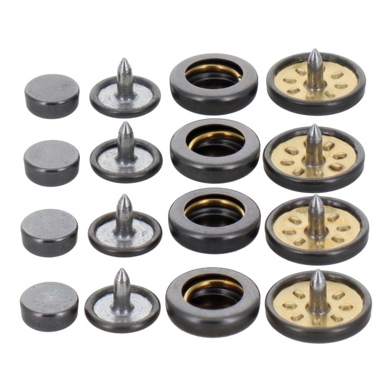 三共コーポレーション 4351998 ホック一撃 ホック玉 13mm 黒ニッケル4組入 #606936 1個(ご注文単位1個)【直送品】