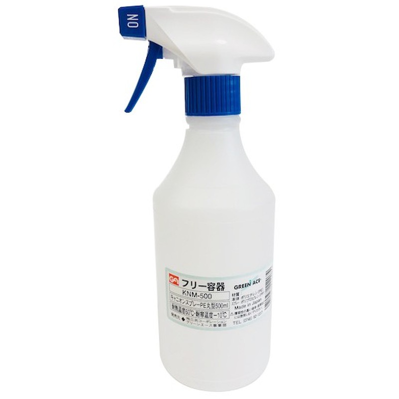 三共コーポレーション 4349022 キャニオンスプレー 丸型 PE 500mL KMN-500 1個（ご注文単位1個）【直送品】