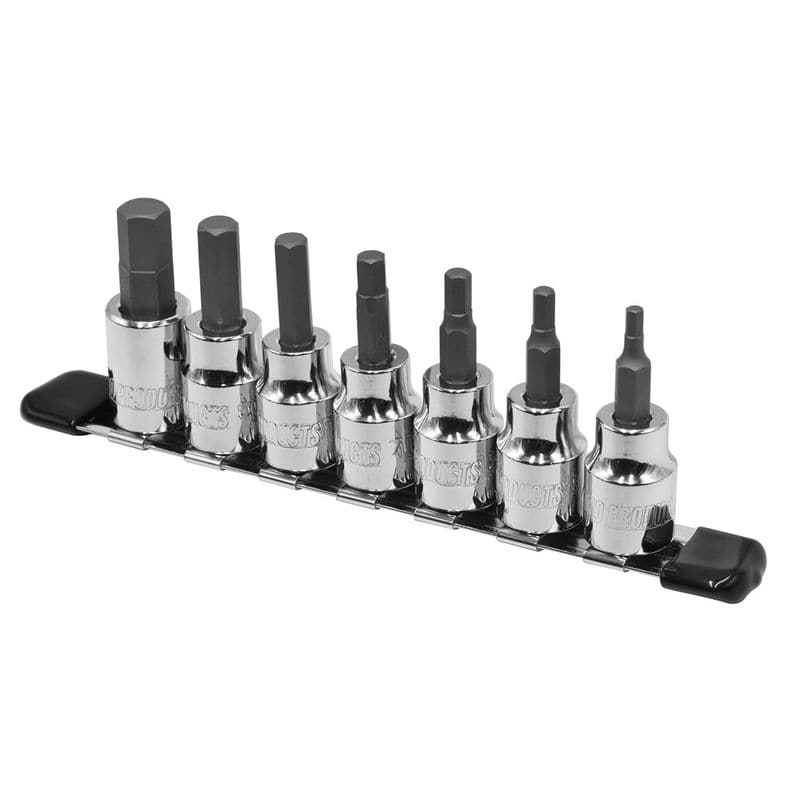 ワールドツール アストロプロダクツ AP 3/8DR HEXビットソケットセット インチ (7個組) 2002000029348（ご注文単位1セット）【直送品】