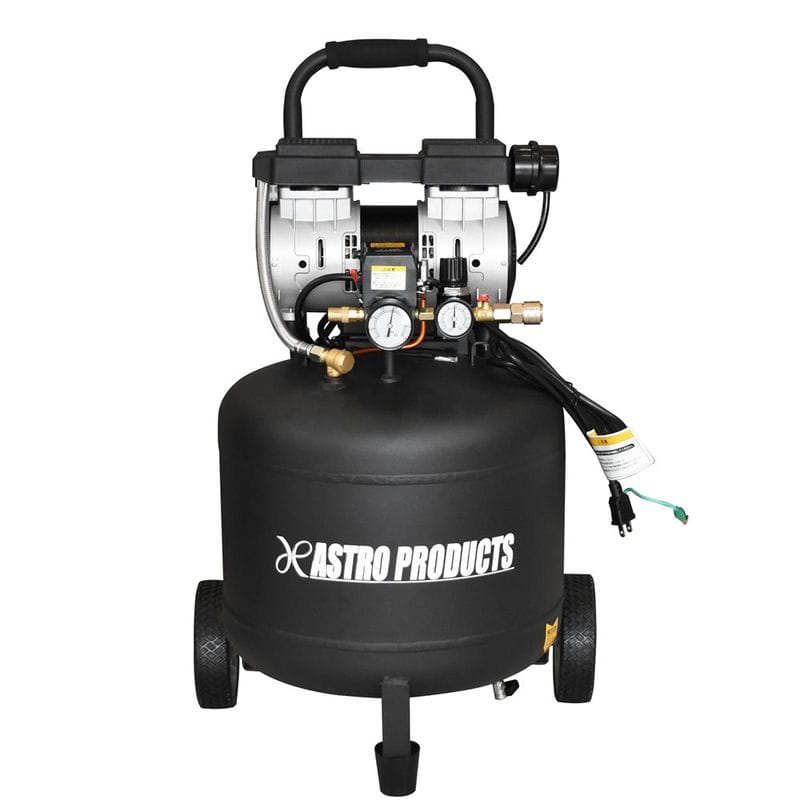 ワールドツール アストロプロダクツ AP 縦型 サイレントエアコンプレッサー 38L VSC033 2004000010333(ご注文単位1パック)【直送品】