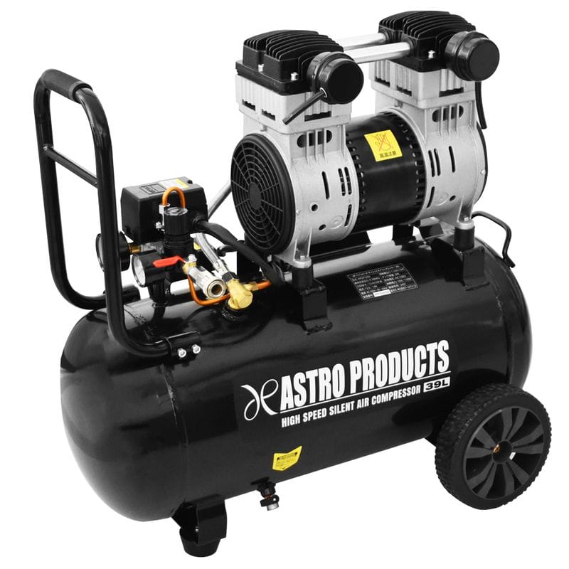 ワールドツール アストロプロダクツ AP ハイスピードサイレントエアコンプレッサー 39L HSC0562004000010562(ご注文単位1パック)【直送品】