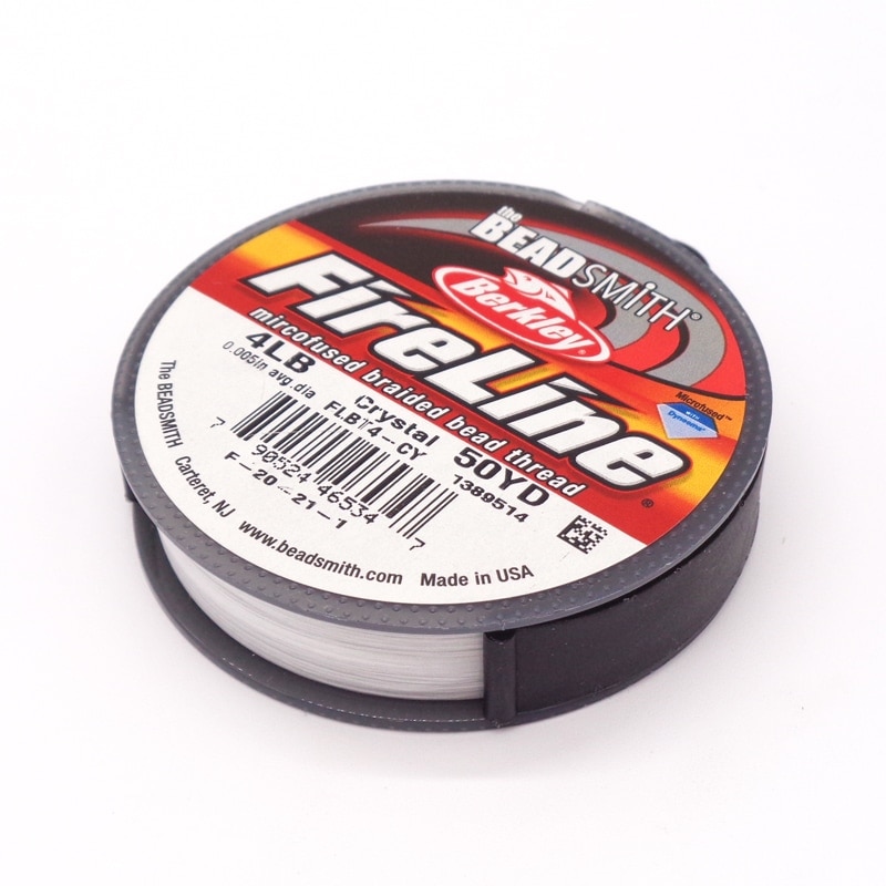 ビーズステッチ用糸 FireLine 透明 6LB 50ヤード(約45m) 1巻（ご注文単位1巻）【直送品】