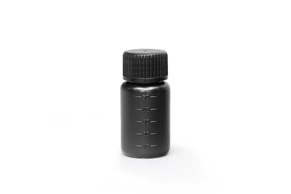 JK-ボトル広口 遮光(黒) 50mL 1本 (ご注文単位1本)【直送品】