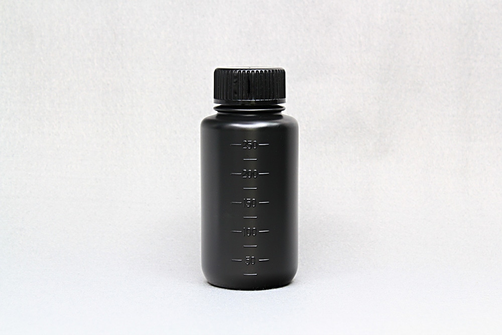 JK-ボトル広口 遮光(黒) 250mL (200本入) 1箱 (ご注文単位1箱)【直送品】