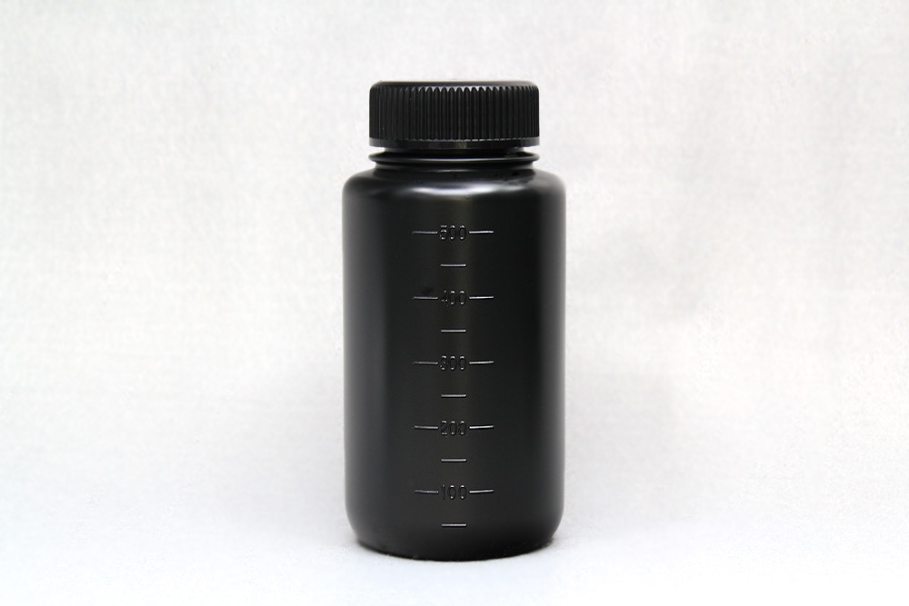 JK-ボトル広口 遮光(黒) 500mL 1本 (ご注文単位1本)【直送品】