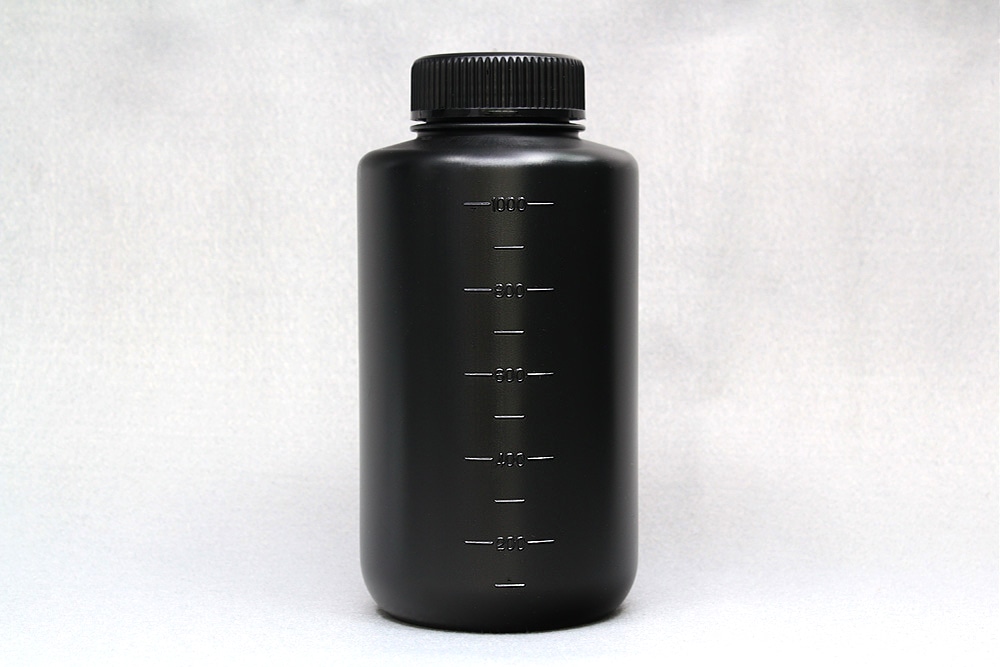 JK-ボトル広口 遮光(黒) 1L (50本入) 1箱 (ご注文単位1箱)【直送品】