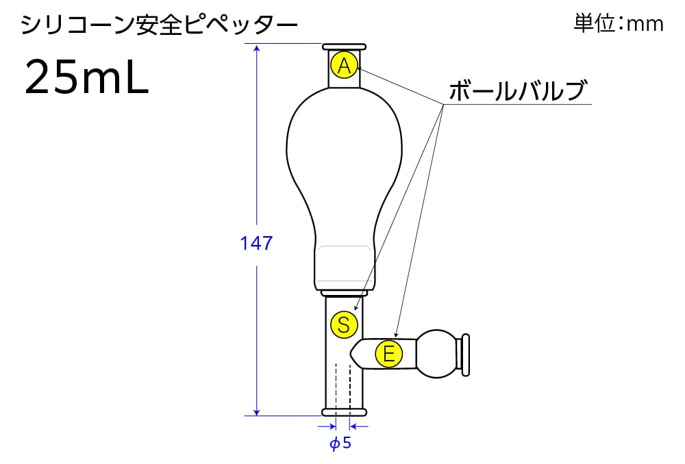 シリコーン安全ピペッター 25mL 1個 (ご注文単位1個)【直送品】