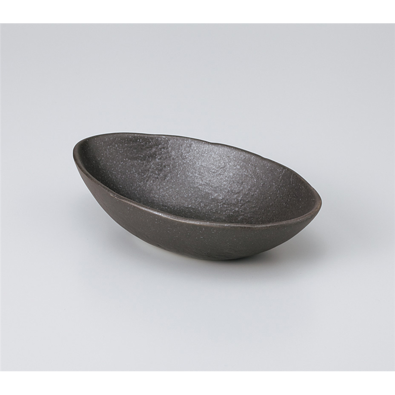 古林陶器 小鉢 丹波黒砂目楕円鉢(小) 905640447 1個(ご注文単位1個)【直送品】