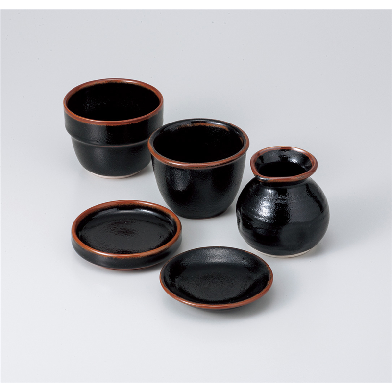 古林陶器 そば用品 ゆず天目 そば徳利 828840133 1個(ご注文単位1個)【直送品】