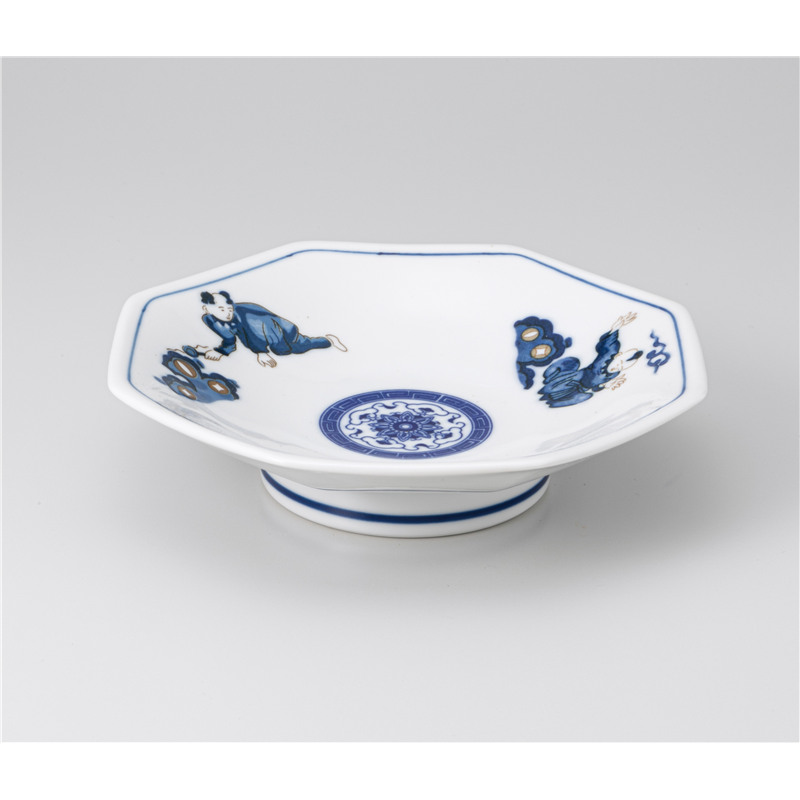 古林陶器 中華単品 新唐子 八角シューマイ皿 1265320260 1個(ご注文単位1個)【直送品】