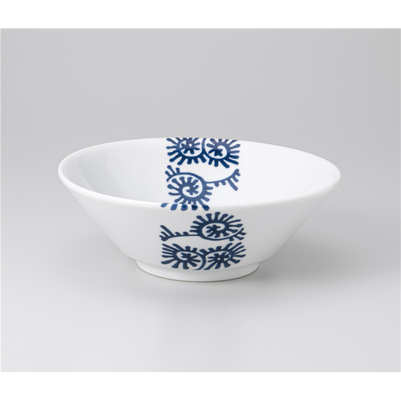 古林陶器 中華単品 唐草(内外)白中華切立20cm丼 1265330203 1個(ご注文単位1個)【直送品】