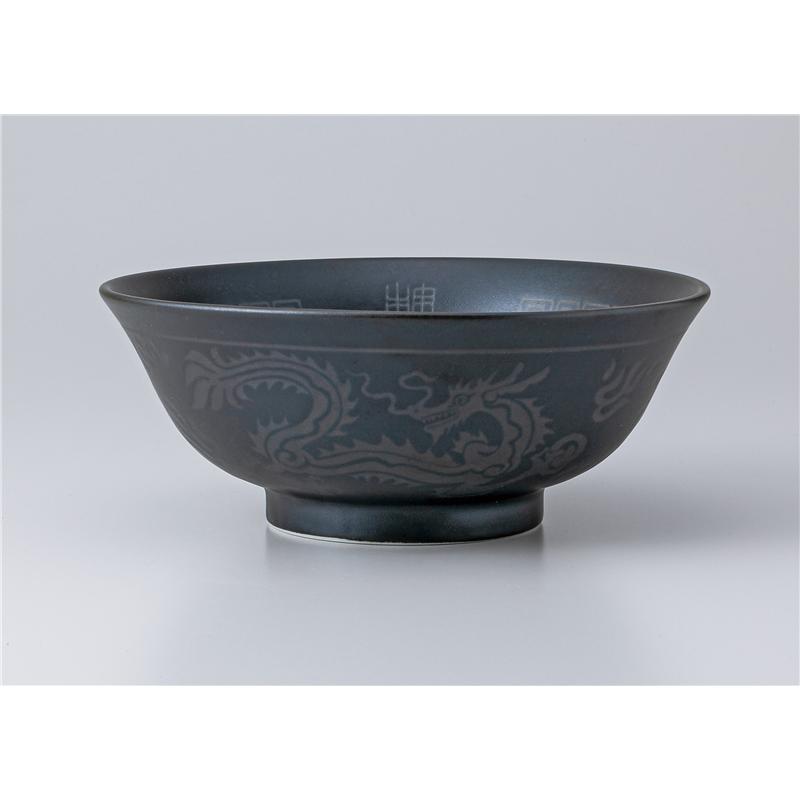 古林陶器 中華単品 銀彩竜 6.3ラーメン丼 1358150440 1個（ご注文単位1個）【直送品】
