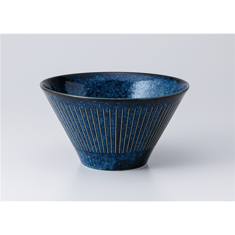 古林陶器 中華単品 撥水十草 反丼大(サラダボールL) 海碧 1358210401 1個（ご注文単位1個）【直送品】