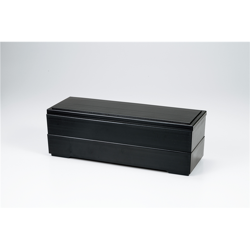 古林陶器 越前漆器弁当 山河弁当 黒(蓋) 973810398 1個（ご注文単位1個）【直送品】