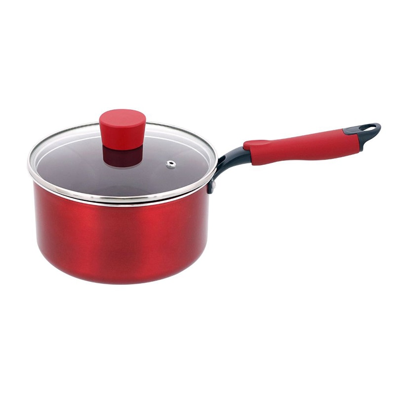 中山福 ソースパン デリシャスサインエボルト IH 18cm レッド NM-112 1個(ご注文単位1個)【直送品】