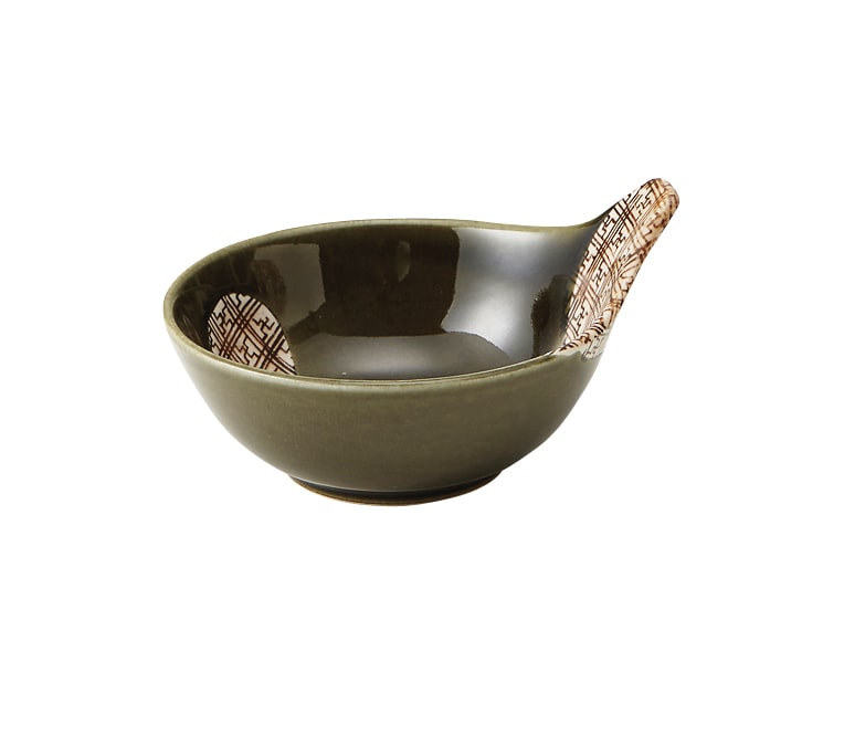 丸モ高木陶器 格子織部呑水 4A078-10 1個(ご注文単位1個)【直送品】