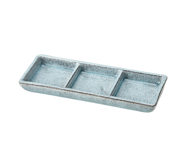 丸モ高木陶器 白浜旬香三品皿 5A139-04 1個（ご注文単位1個）【直送品】