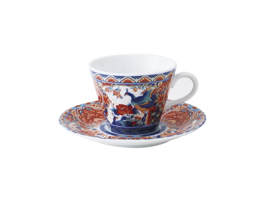 丸モ高木陶器 孔雀伊万里コーヒー碗※コーヒー碗のみ 4A107-07 1個（ご注文単位1個）【直送品】