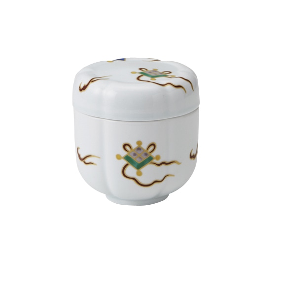 丸モ高木陶器 錦宝尽し菊割蒸し碗 5A191-14 1個(ご注文単位1個)【直送品】