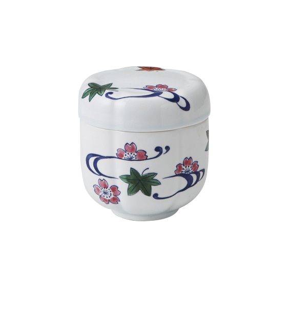 丸モ高木陶器 イングレ流水菊割蒸し碗 4A191-15 1個(ご注文単位1個)【直送品】