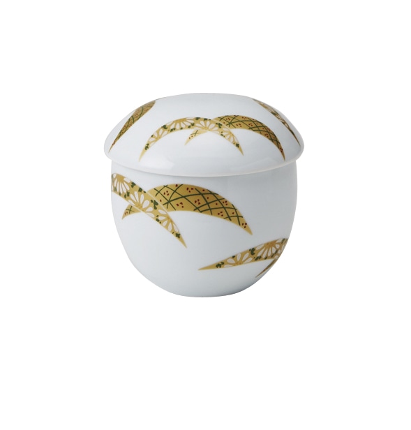 丸モ高木陶器 金彩扇蒸し碗 5A192-07 1個(ご注文単位1個)【直送品】
