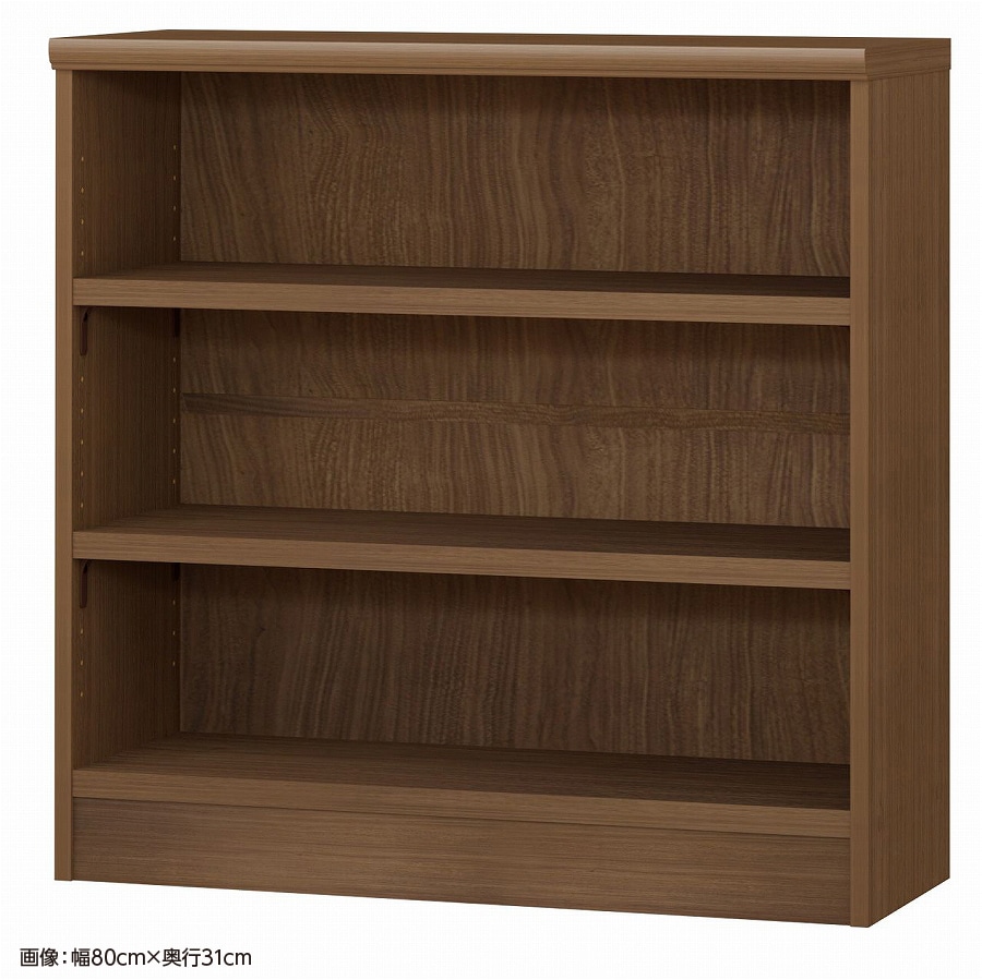 大洋 オーダーシェルフ ウォールナットブラウン NCオーダータフ8075 SR WB 幅750×奥行250×高さ800(mm) 1台（ご注文単位1台）【直送品】