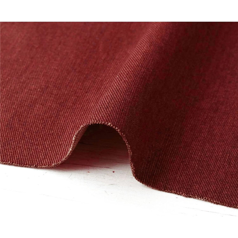 コスモテキスタイル デニムライクツイル生地 巾110cm×10m切売カット レッド AD26000-248-10M 1枚(ご注文単位1枚)【直送品】