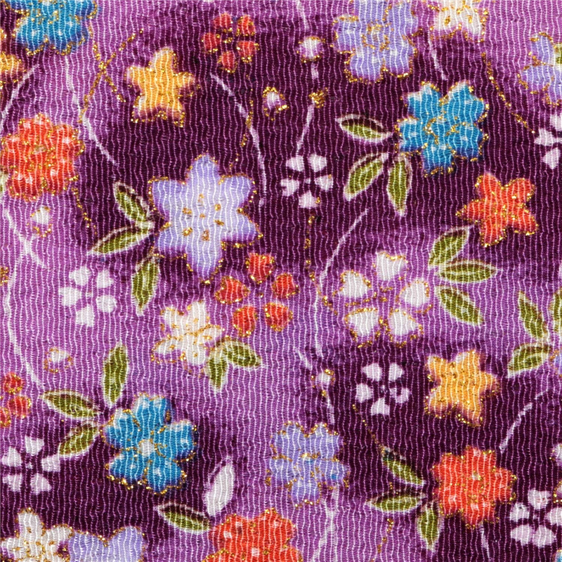 花柄 紫