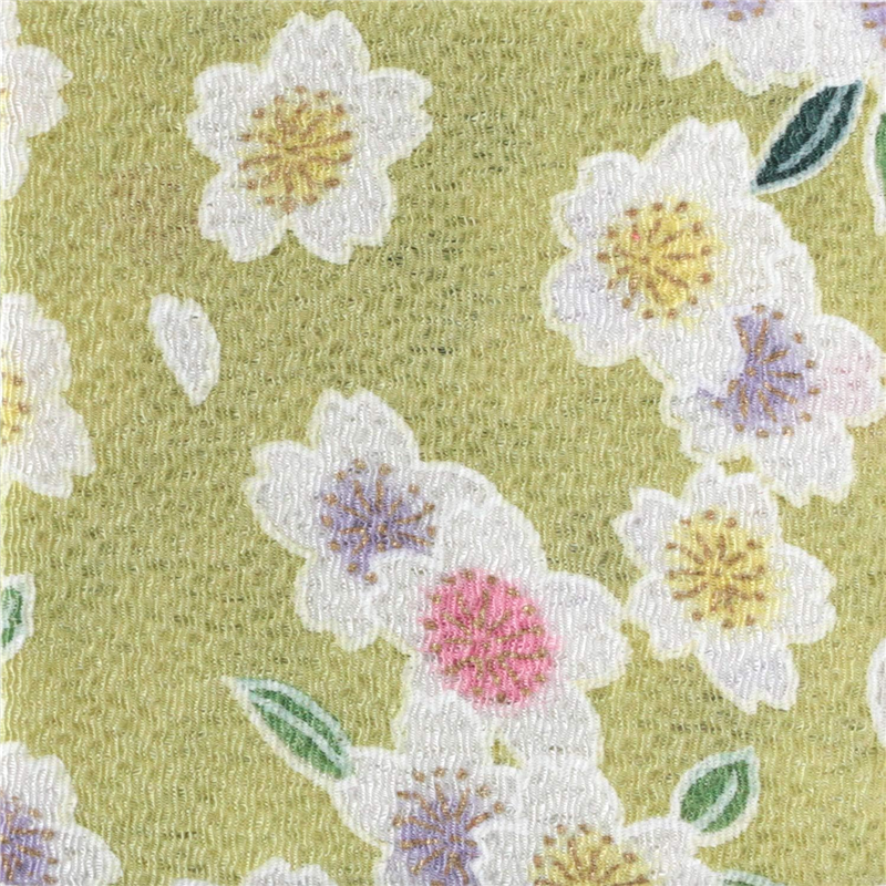 桜柄 緑