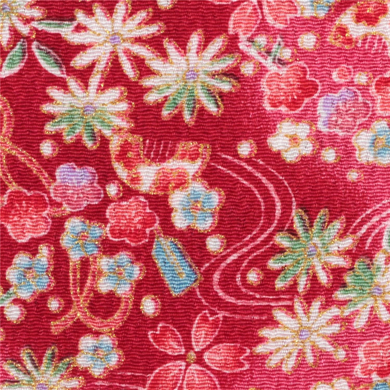 花柄 紅