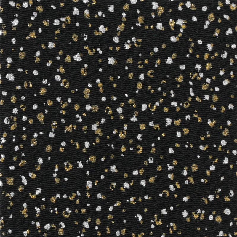 日本紐釦貿易 ちりめん 金彩 黒 巾約70cm×5ｍ切売カット GSF-17-5M 1枚（ご注文単位1枚）【直送品】