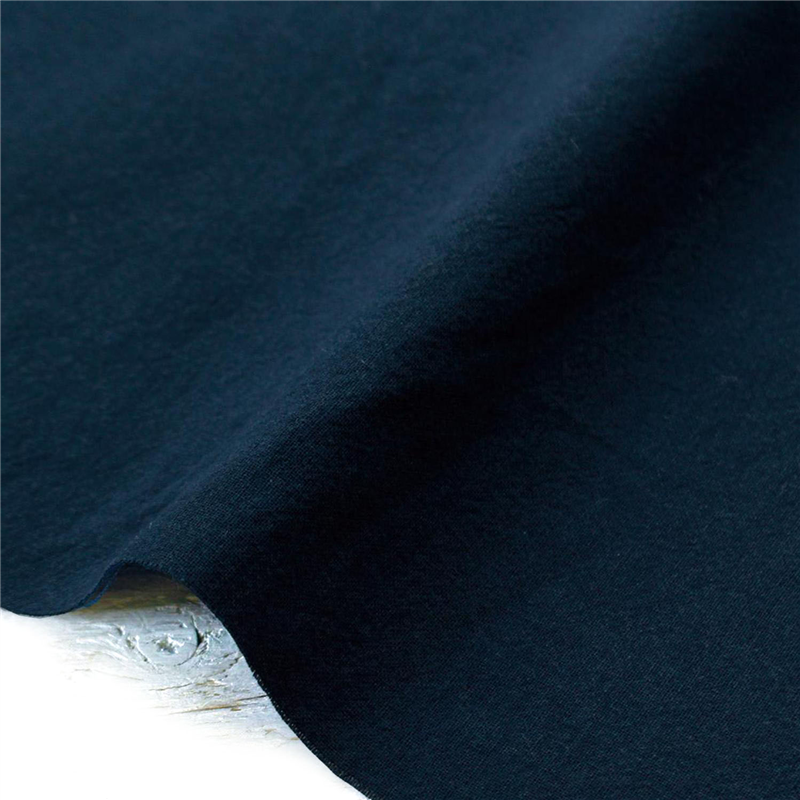 日本紐釦貿易 万葉木綿 無地 布 巾約110cm×8m切売カット H/紺 NCM89390 1枚（ご注文単位1枚）【直送品】
