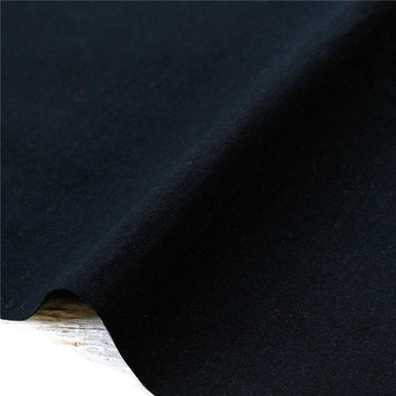 日本紐釦貿易 万葉木綿 無地 布 巾約110cm×7m切売カット I/黒 NCM89390 1枚（ご注文単位1枚）【直送品】