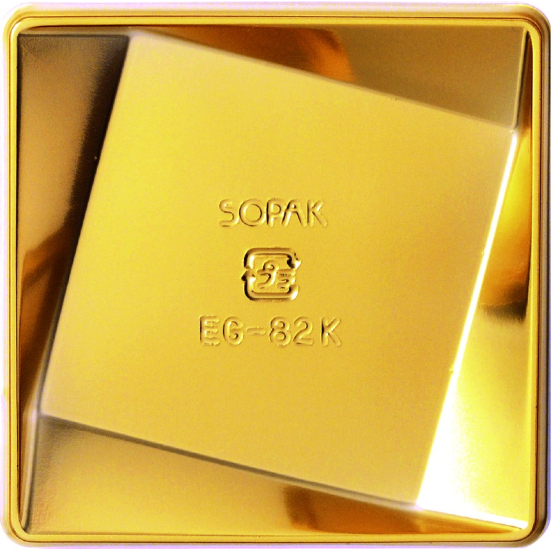 木村アルミ箔 EG-82K ゴールド 100枚/1袋(ご注文単位5袋)【直送品】
