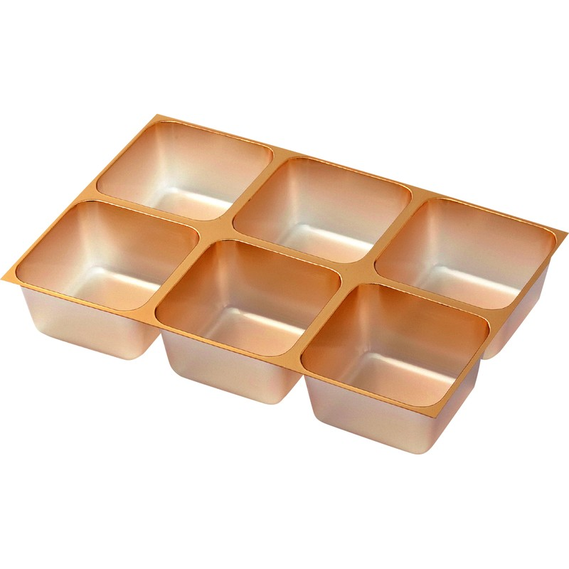 木村アルミ箔 6ヶ ゴールド 100枚/1袋(ご注文単位1袋)【直送品】