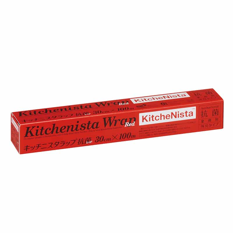 大黒工業 キッチニスタラップ抗菌レッド 30×100 （ご注文単位1本）【直送品】