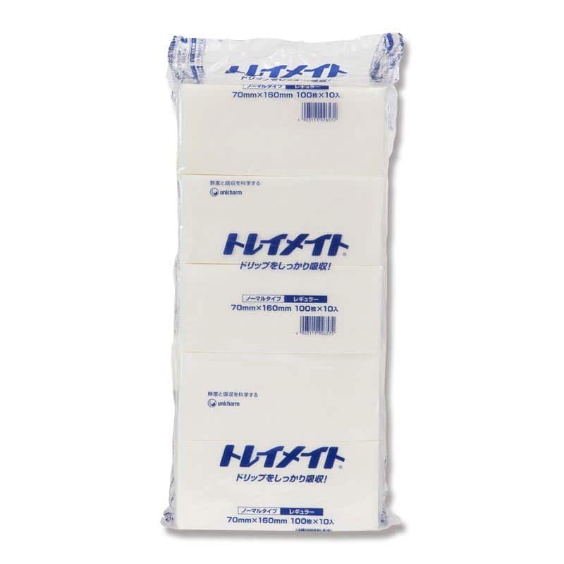 大黒工業 トレイメイト 白70X160 1000枚/袋（ご注文単位1袋）【直送品】