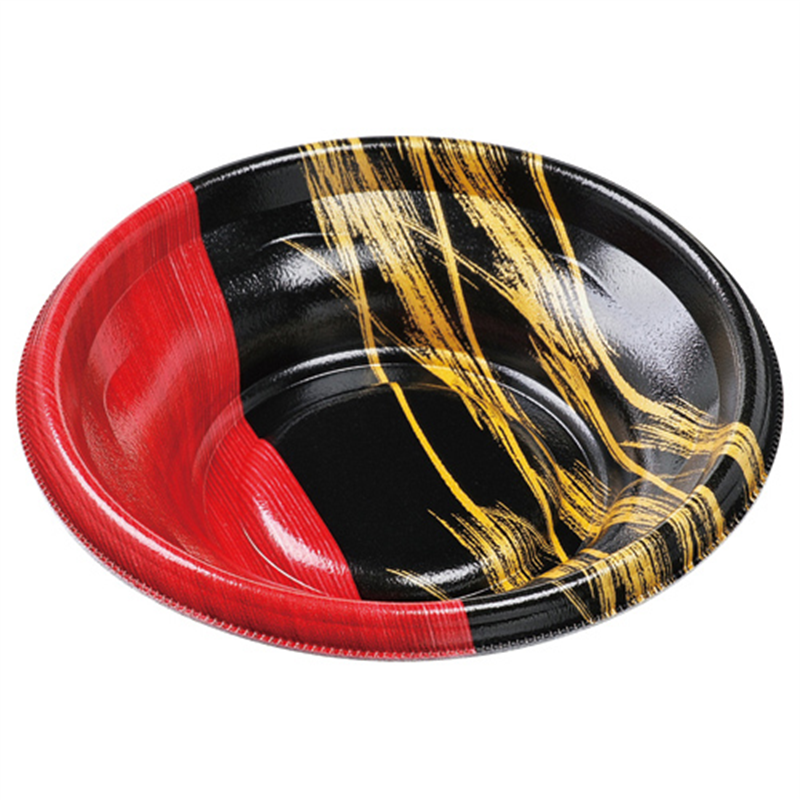 エフピコ 丼容器 MFP-丸丼 本体 18（V1） 金彩赤黒 50枚/袋（ご注文単位1袋）【直送品】