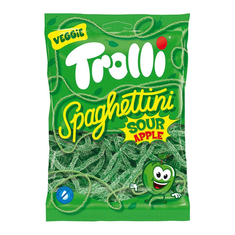 グミ　トローリ 100g スパゲティサワーアップル 1個※軽（ご注文単位120個）【直送品】