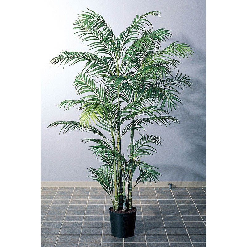 アスカ商会 造花・観葉植物 A-56009アレカパームS #051A グリ-ン ポット付 1本(ご注文単位1本)【直送品】