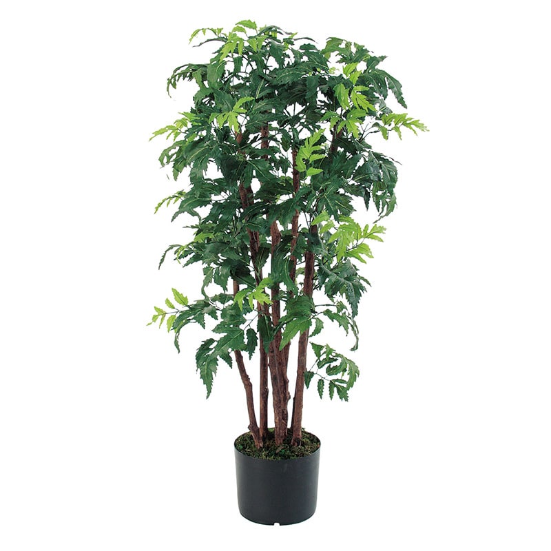 アスカ商会 造花・観葉植物 A-50770 アラリア #051A グリ-ン ポット付 1本(ご注文単位1本)【直送品】