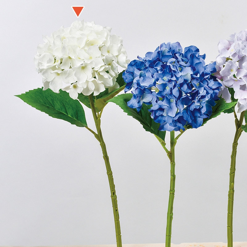 アスカ商会 造花 A-32617 ハイドランジア #001 ホワイト 1本(ご注文単位1本)【直送品】