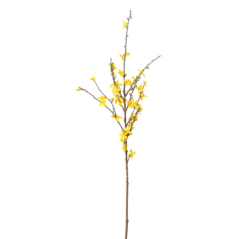 アスカ商会 造花 A-33544 レンギョウ×45 #010 イエロ- 1本(ご注文単位1本)【直送品】