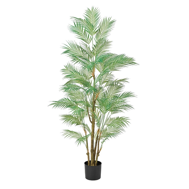 アスカ商会 造花・観葉植物 A-50969 パーム #051A グリ-ン ポット付 1本(ご注文単位1本)【直送品】