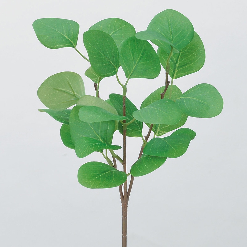 アスカ商会 造花・グリーン A-43719 ユーカリ #051A グリ-ン 1本(ご注文単位1本)【直送品】