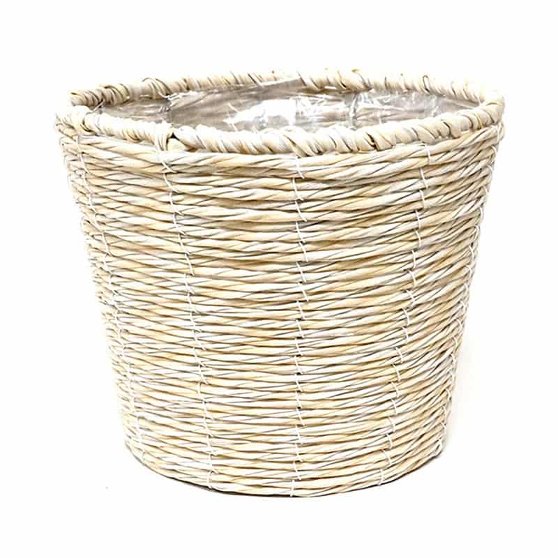 PEバスケット D6 クリーム BC-12334 1個（ご注文単位5個）【直送品】