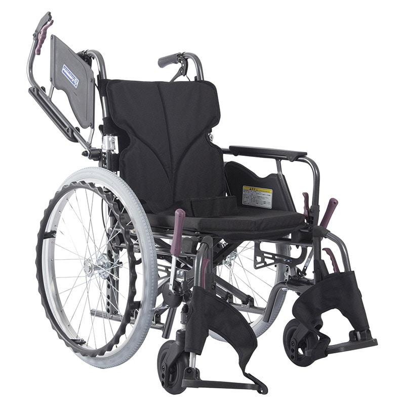 車いす モダンBスタイル KMD-B22-45-M クロNO.1 1台(ご注文単位1台)【直送品】