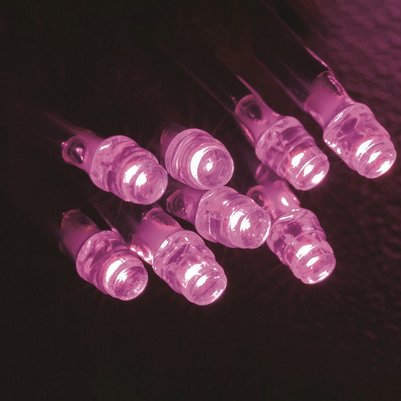 やまと興業 LEDラタンライト 100球 延長用 ピンク色 緑コード 1個(ご注文単位1個)【直送品】