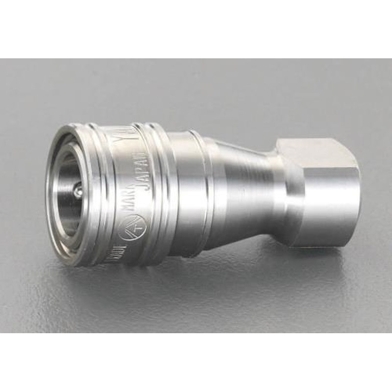 エスコ EA140BB-4 Rc1/2”雌ねじカップリング(ステンレス製) 1個(ご注文単位1個)【直送品】
